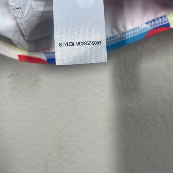 ModCloth Small Annika Crop Bikini Top Swimwear Pink Racerback Tie Front - Picture 8 of 10